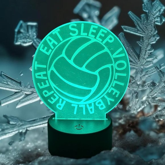 Custom LED night light, Volleyball night light, volley, LED Light - Picture 1 of 2